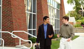 two men walking