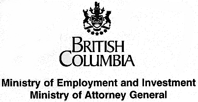 BC Ministry of Employment and Investment and Ministry of Attorney General logo