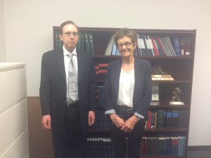 Prof. Elizabeth Toomey with Kevin Zakreski Photo: Raissa Dickinson