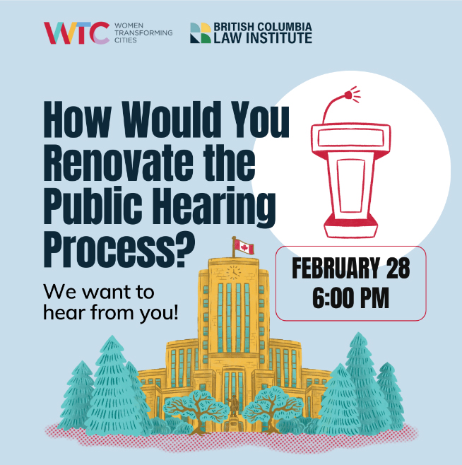 Public Hearing Project British Columbia Law Institute